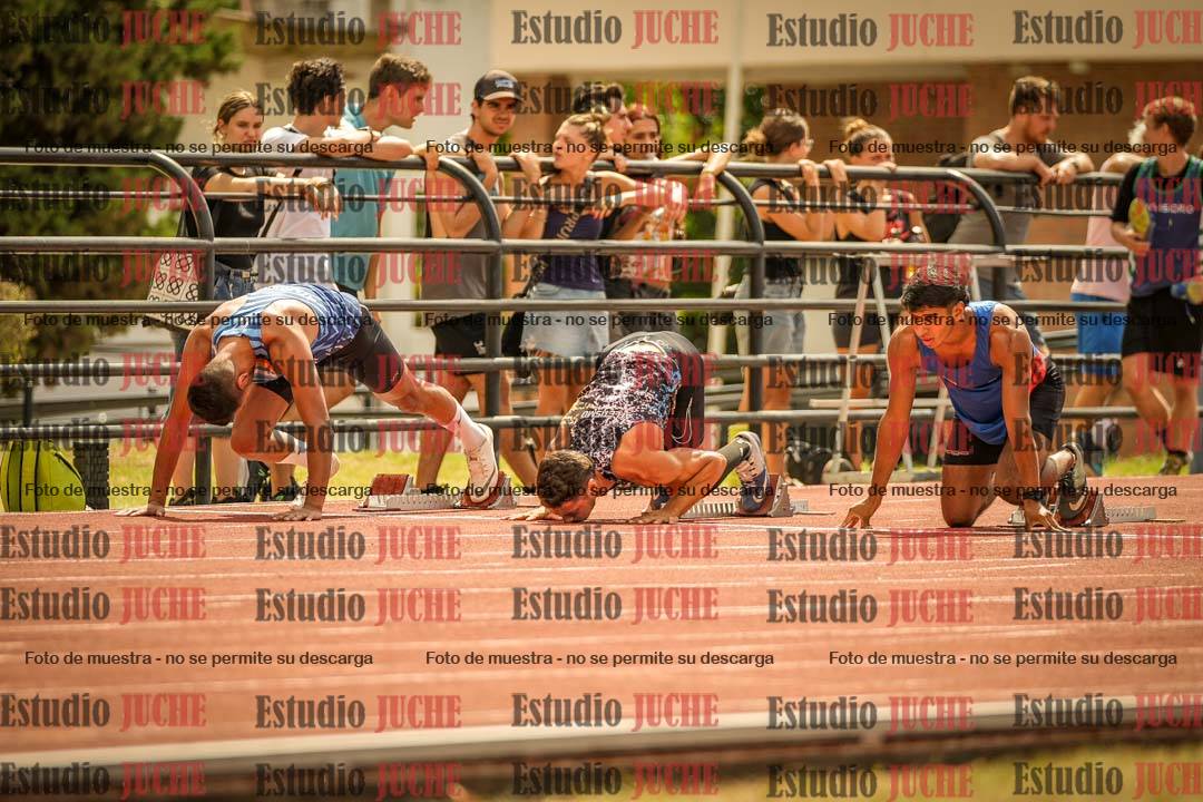 Fotos de los 100 m llanos de varones