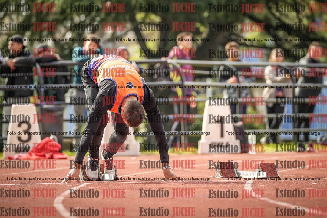 Fotos de los 100 m llanos de varones