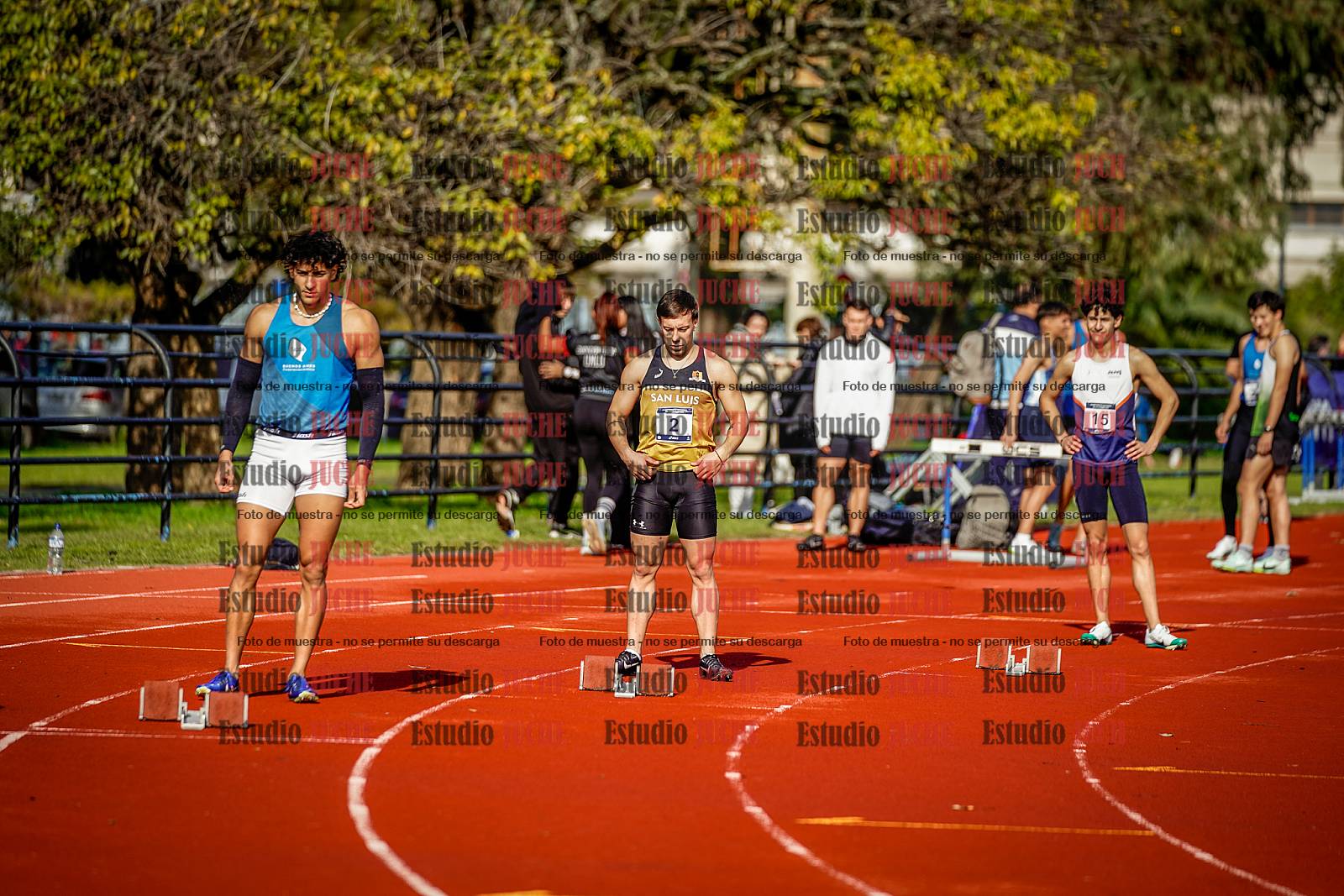 Fotos de los 200 m de varones