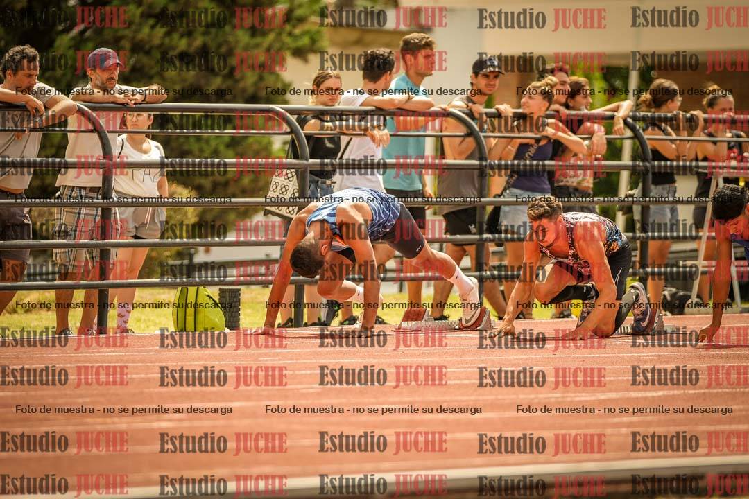 Fotos de los 100 m llanos de varones