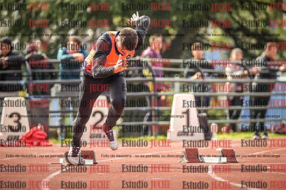 Fotos de los 100 m llanos de varones