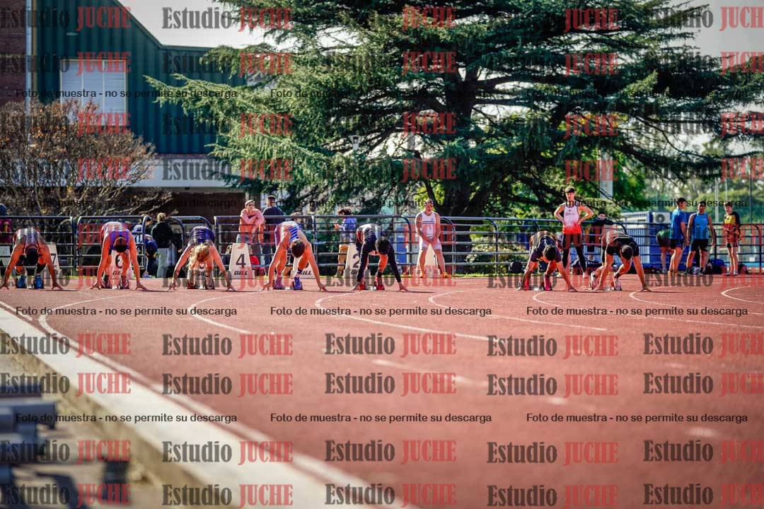 Fotos de los 100 m llanos de varones