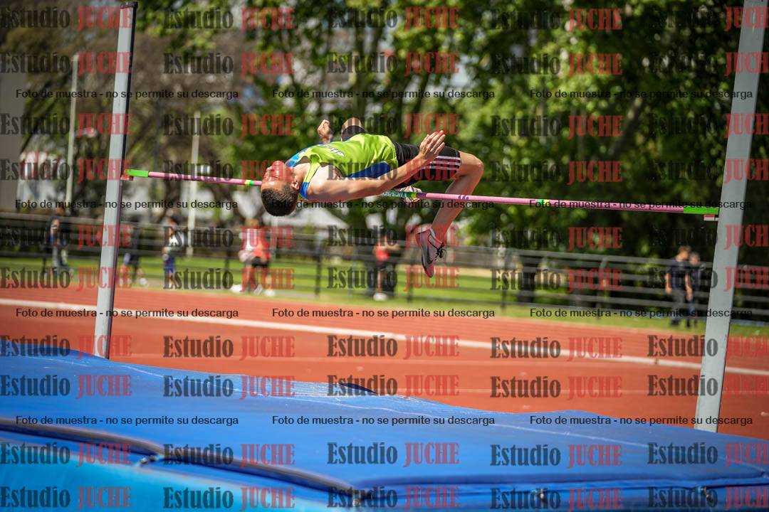 Fotos del salto en alto de varones