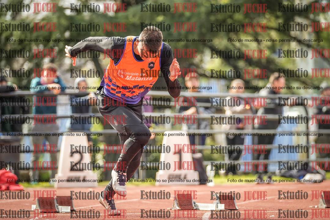 Fotos de los 100 m llanos de varones