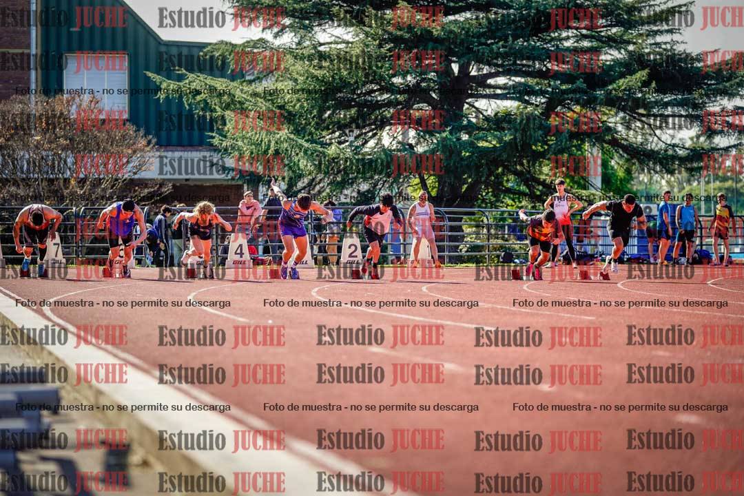 Fotos de los 100 m llanos de varones