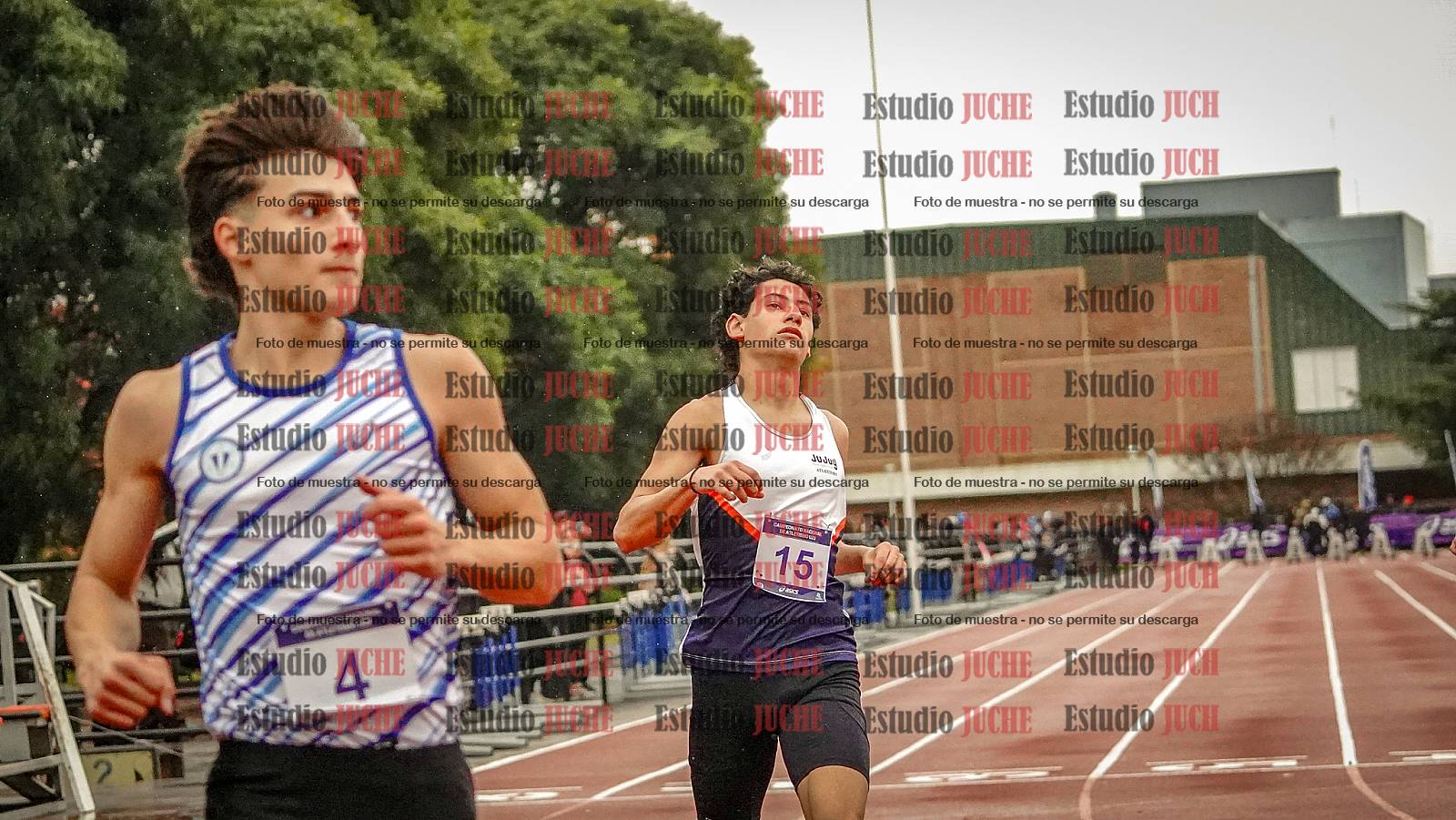 Fotos de los 100 m llanos de varones
