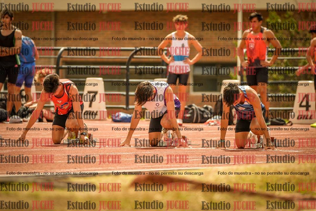 Fotos de los 100 m llanos de varones
