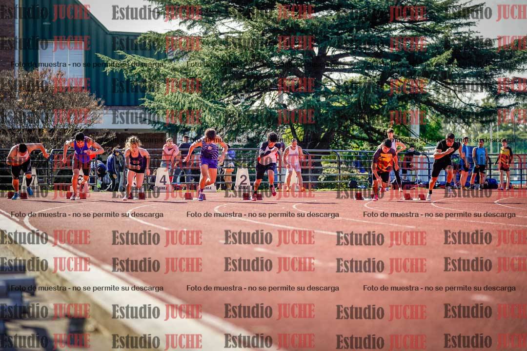 Fotos de los 100 m llanos de varones
