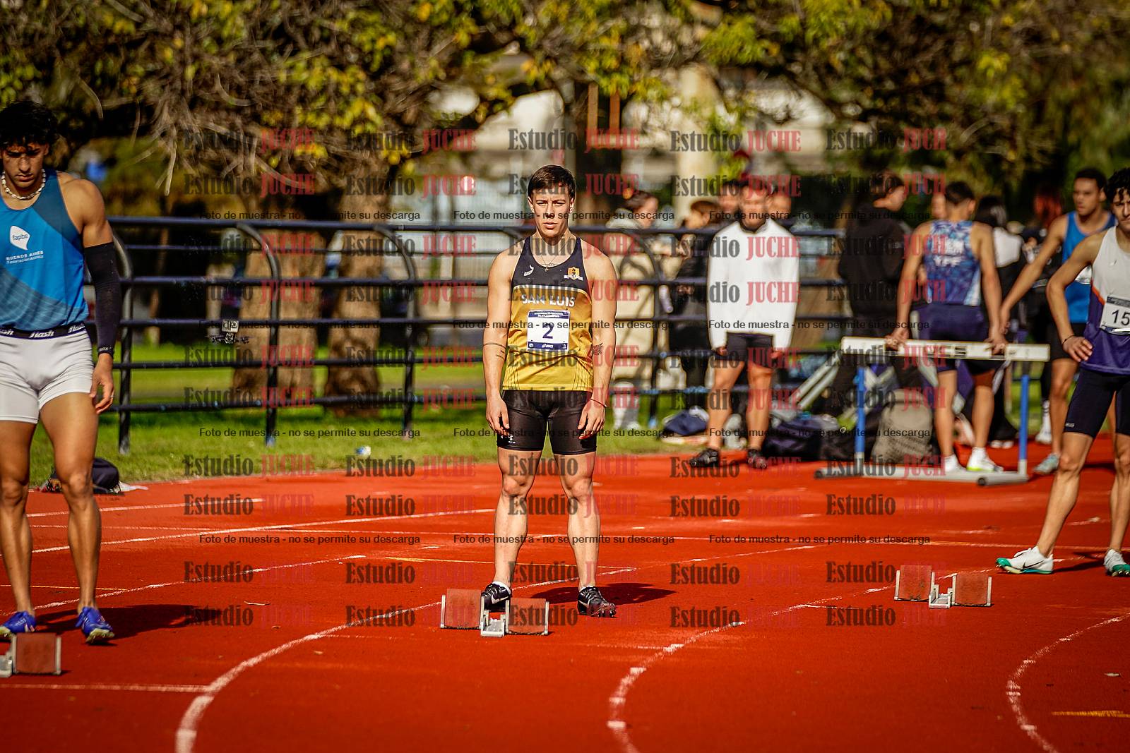 Fotos de los 200 m de varones