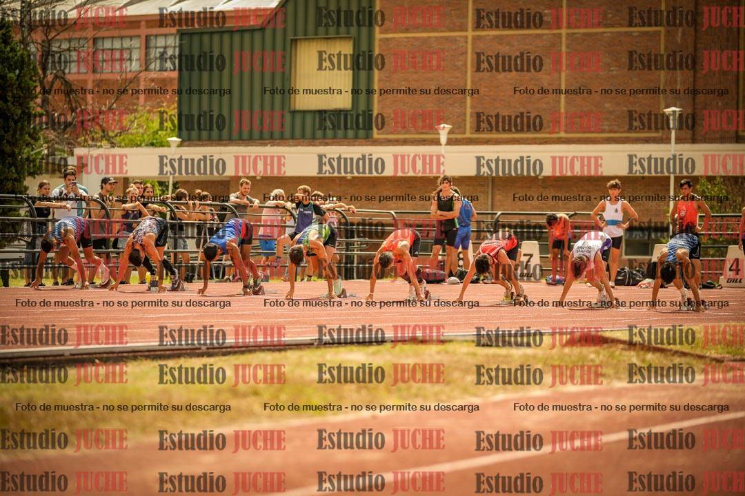 Fotos de los 100 m llanos de varones