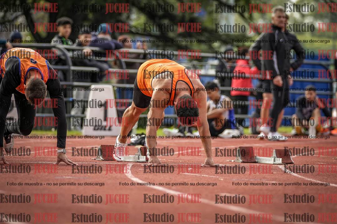Fotos de los 100 m llanos de varones