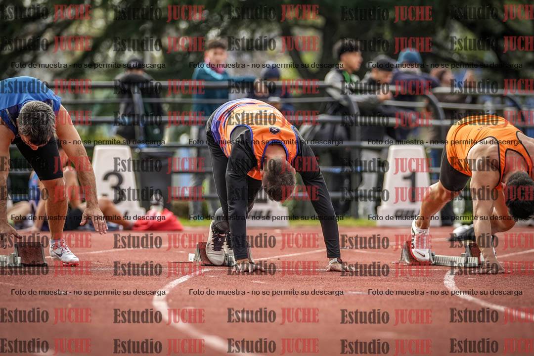 Fotos de los 100 m llanos de varones