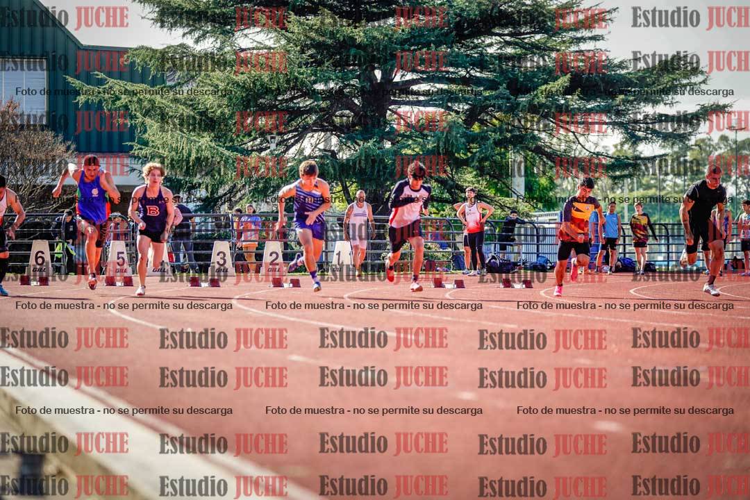 Fotos de los 100 m llanos de varones