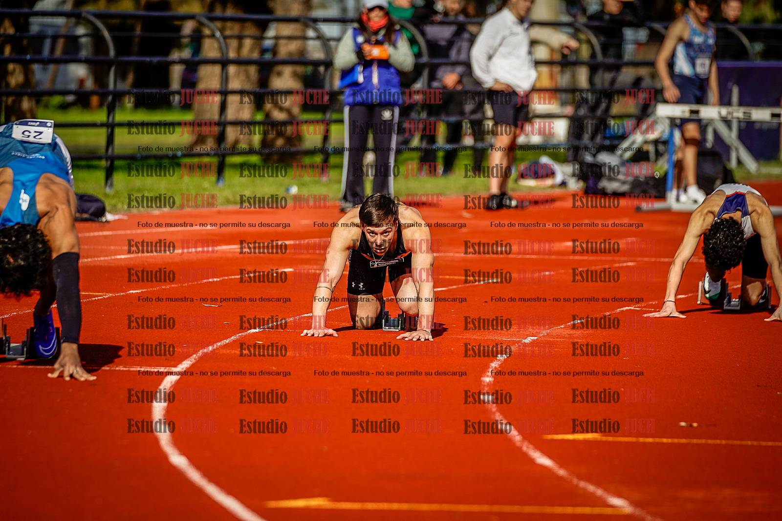 Fotos de los 200 m de varones