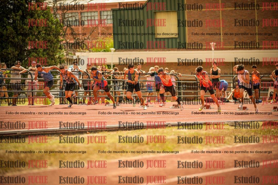 Fotos de los 100 m llanos de varones