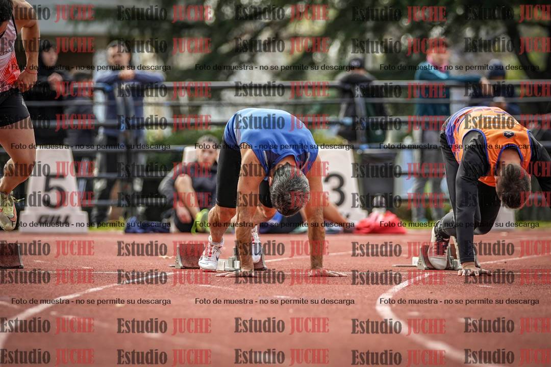 Fotos de los 100 m llanos de varones