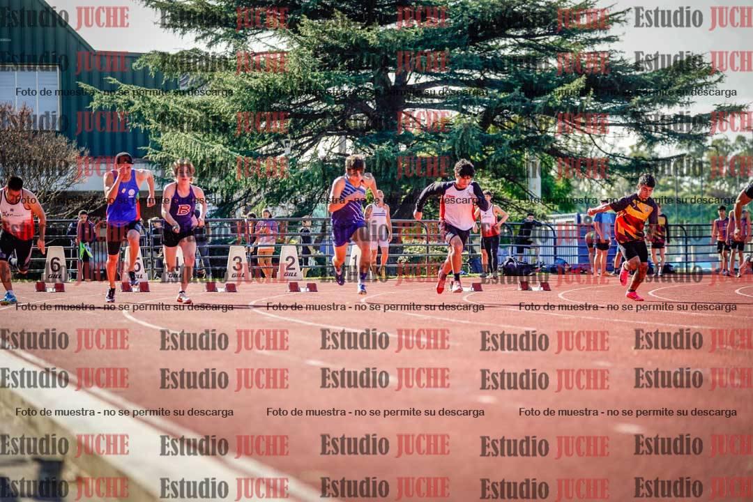 Fotos de los 100 m llanos de varones