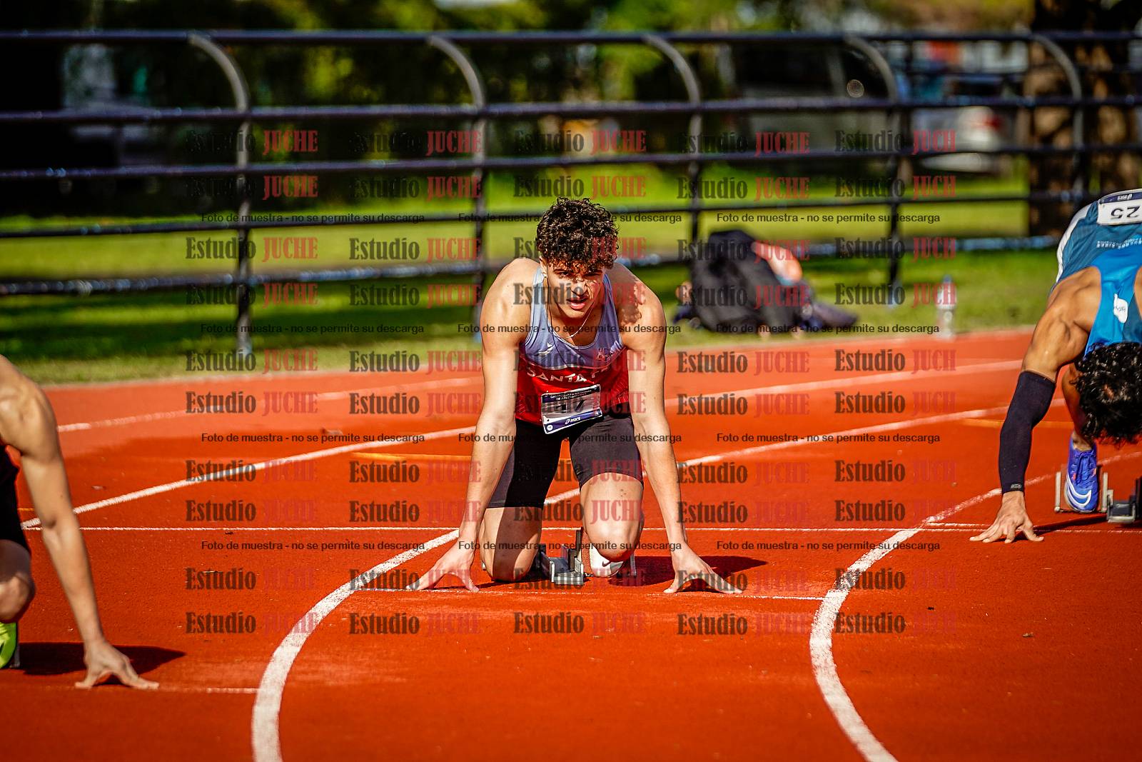 Fotos de los 200 m de varones