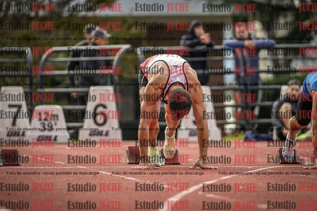Fotos de los 100 m llanos de varones