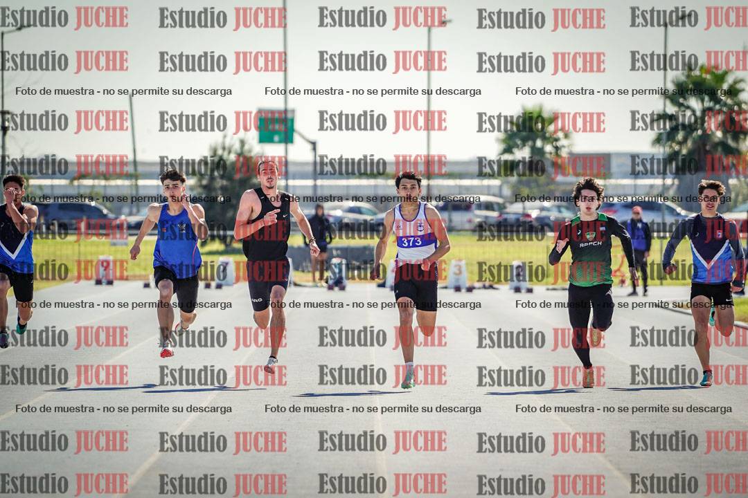 Fotos de los 100 m llanos de varones