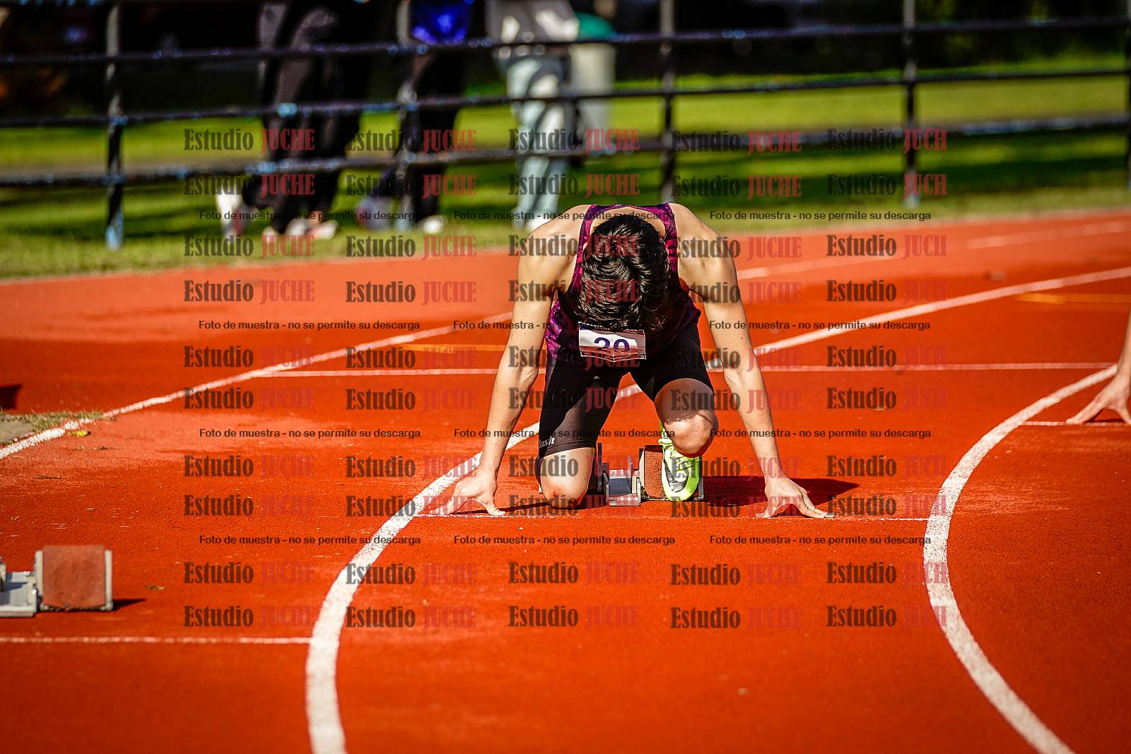 Fotos de los 200 m de varones