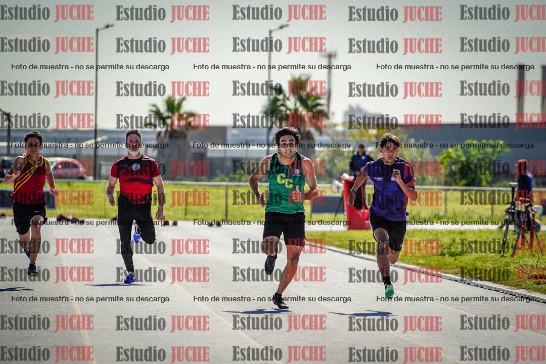 Fotos de los 100 m llanos de varones