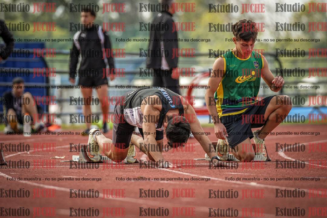 Fotos de los 100 m llanos de varones
