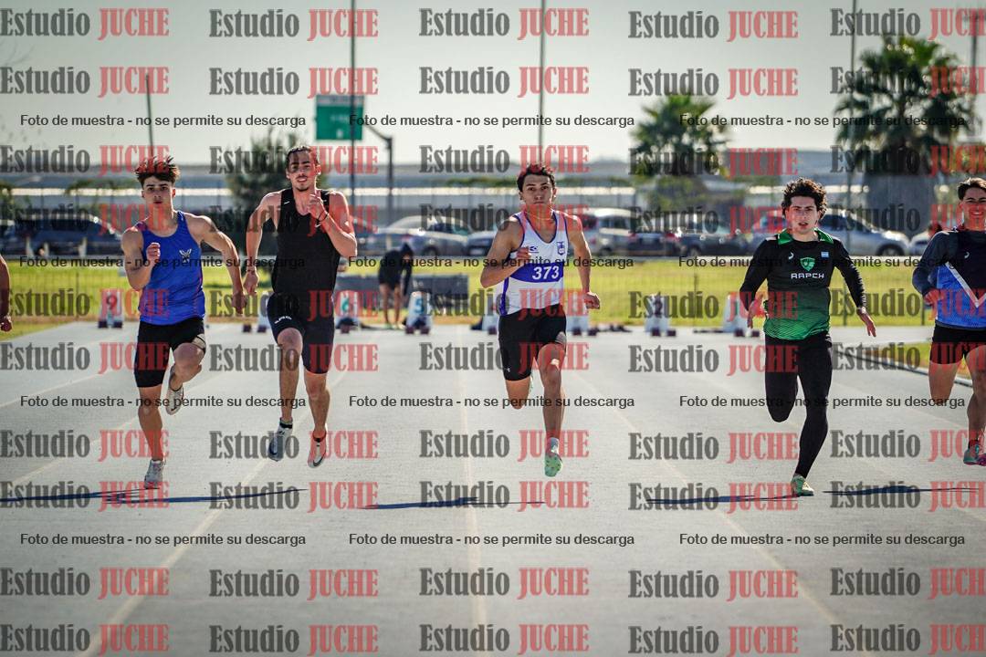 Fotos de los 100 m llanos de varones