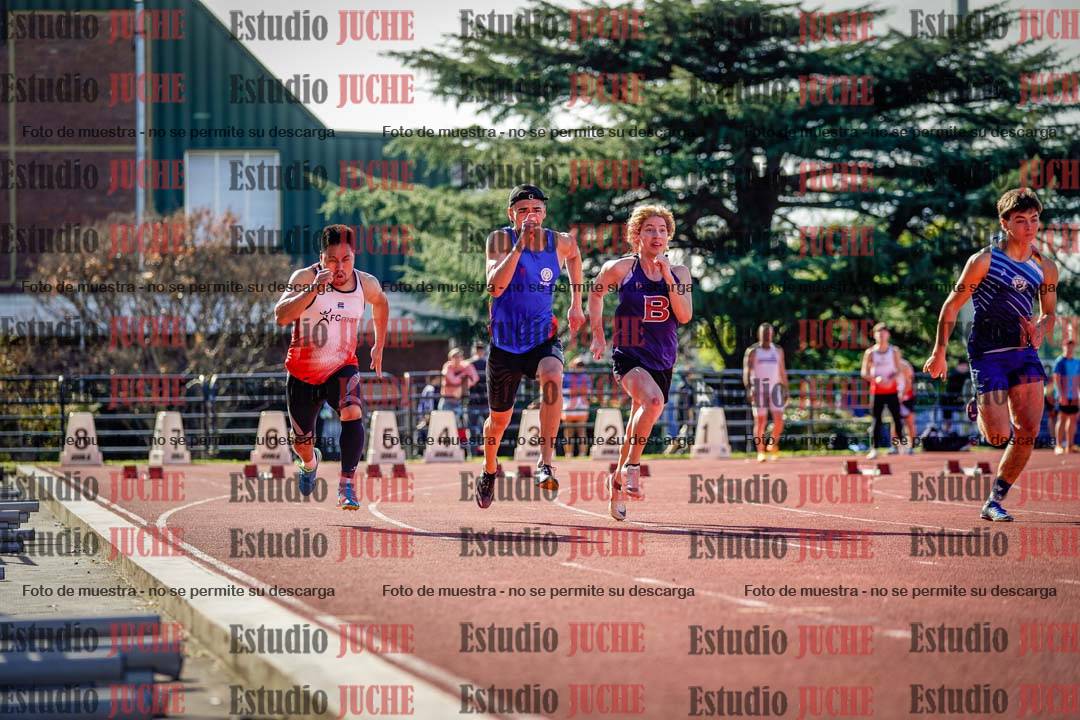 Fotos de los 100 m llanos de varones