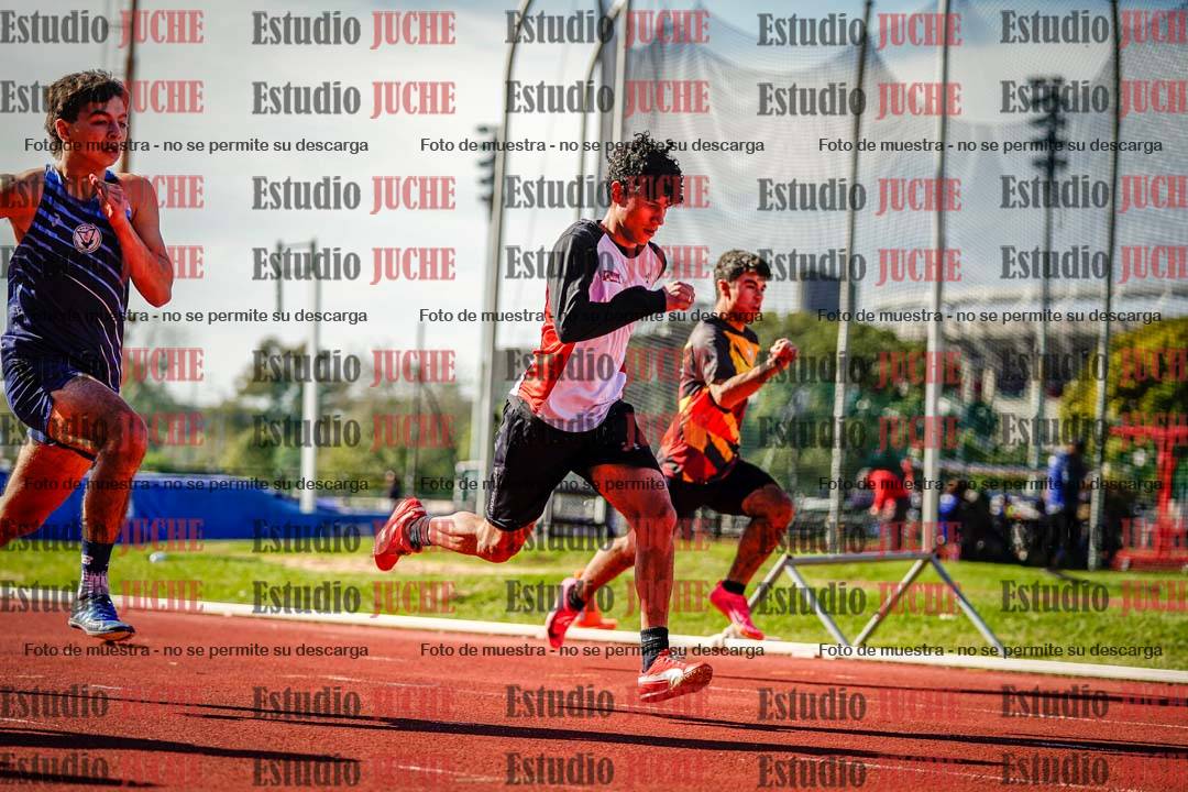 Fotos de los 100 m llanos de varones