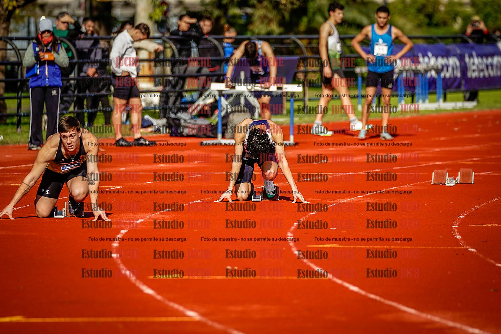 Fotos de los 200 m de varones