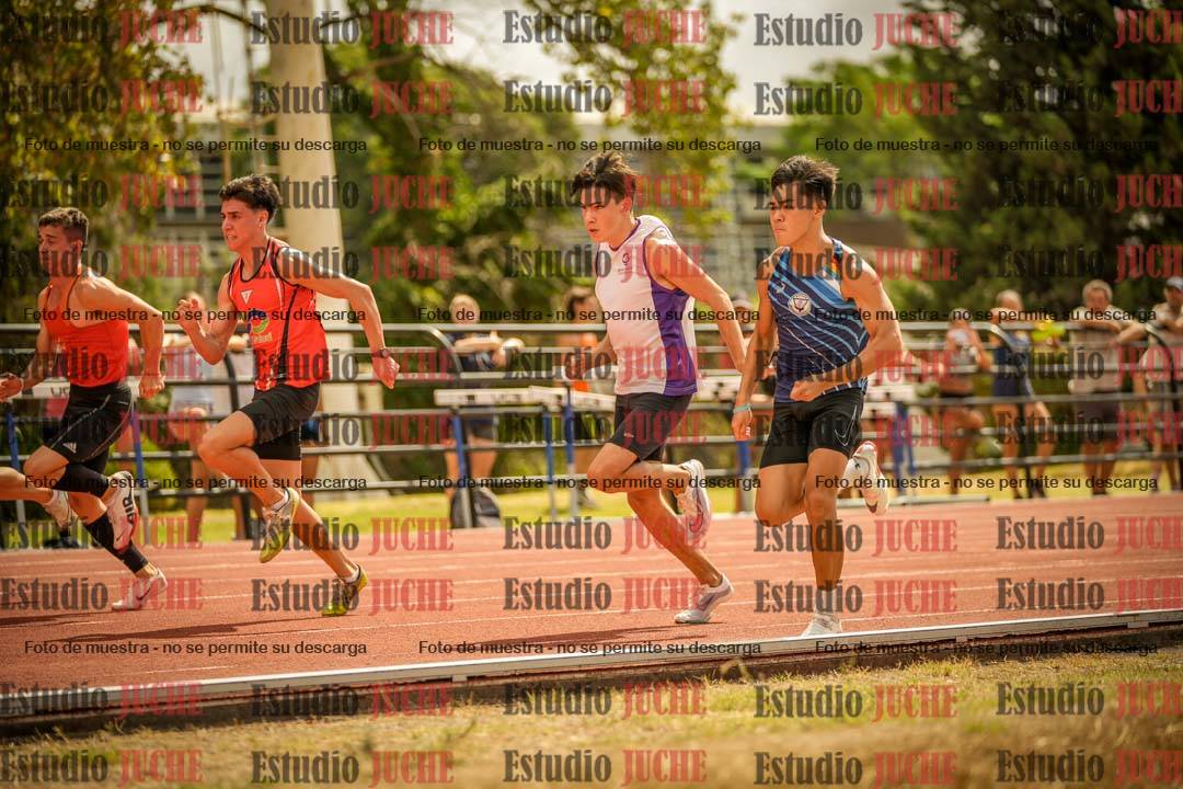 Fotos de los 100 m llanos de varones