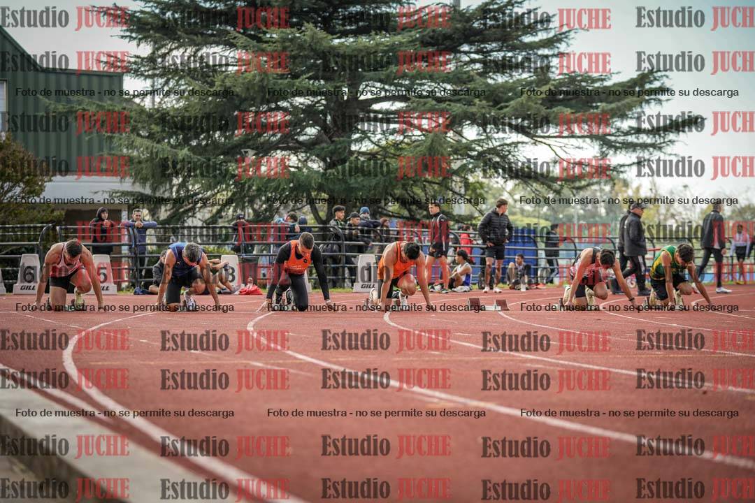 Fotos de los 100 m llanos de varones