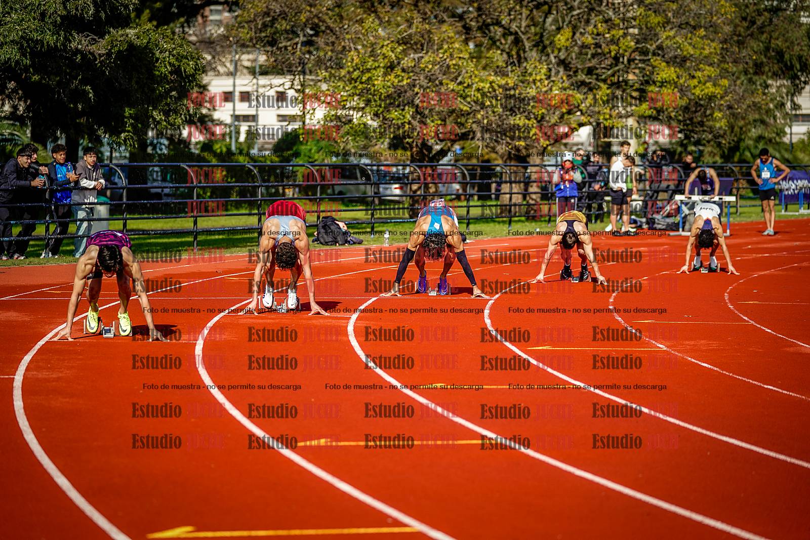 Fotos de los 200 m de varones