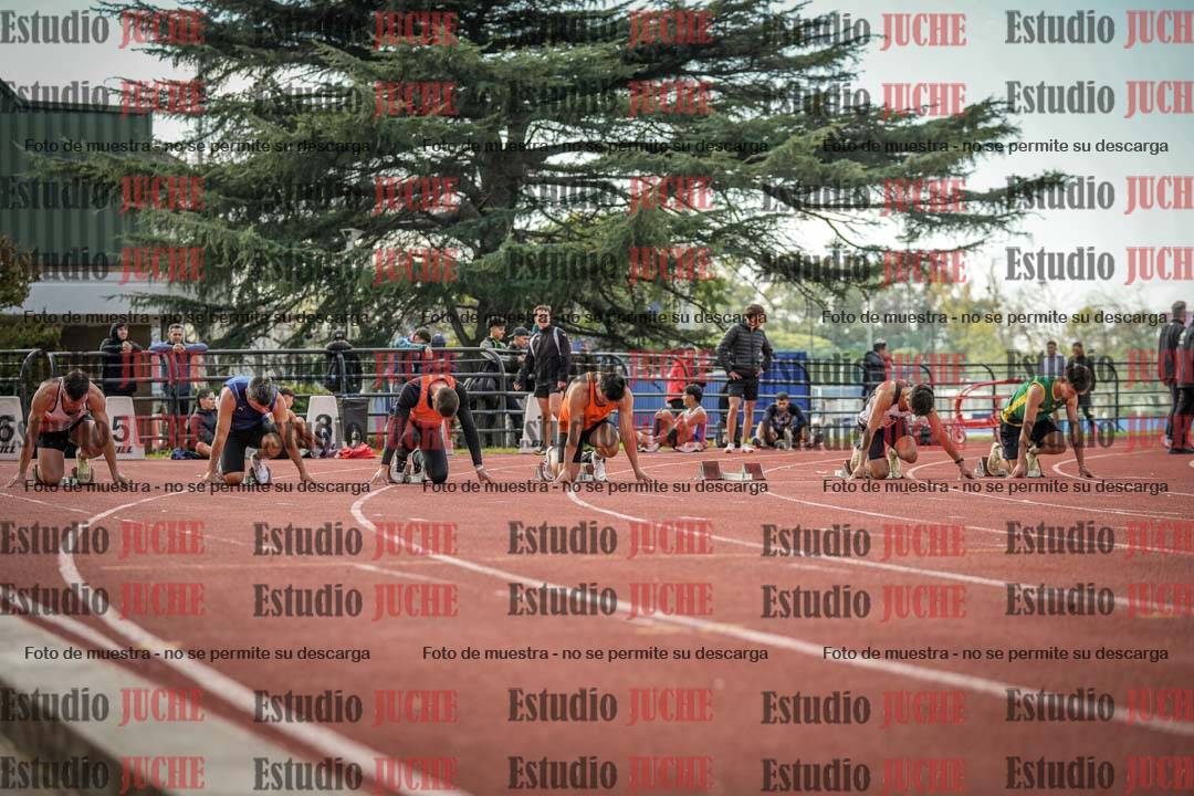 Fotos de los 100 m llanos de varones