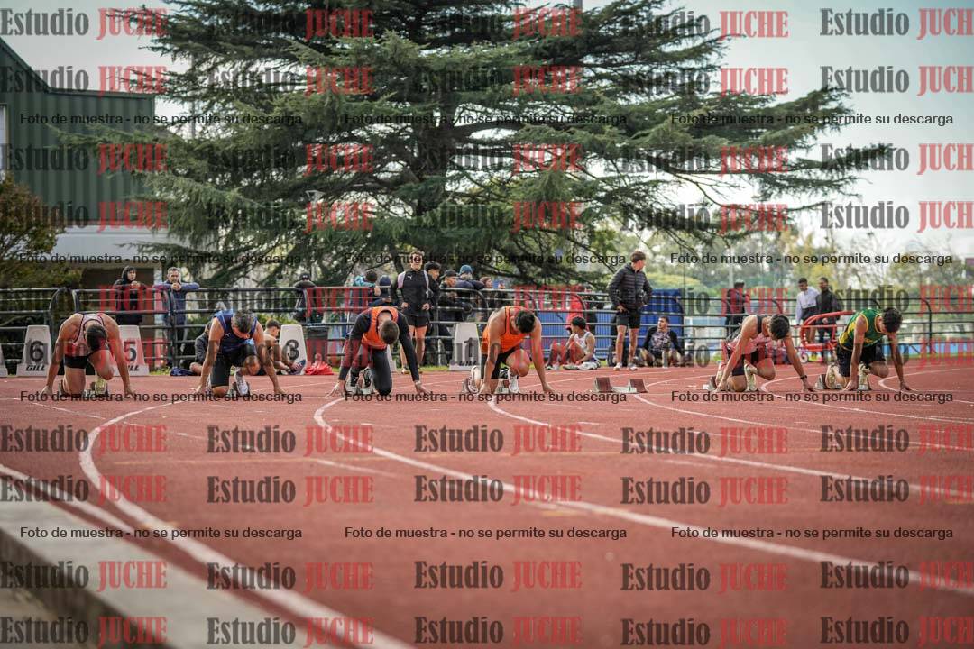 Fotos de los 100 m llanos de varones