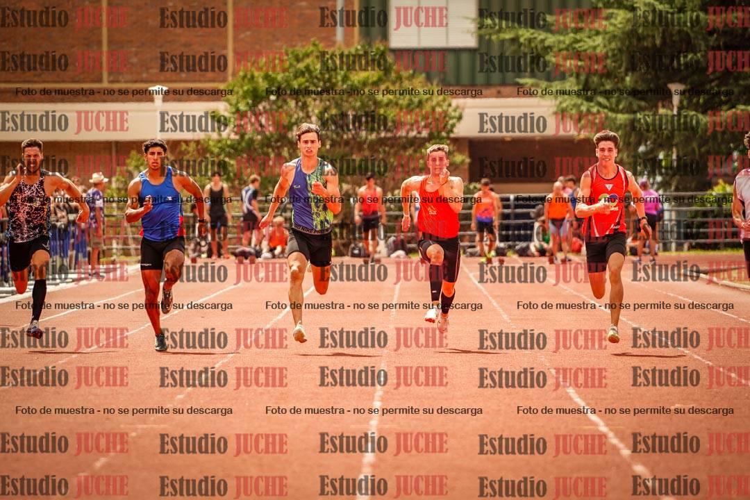 Fotos de los 100 m llanos de varones