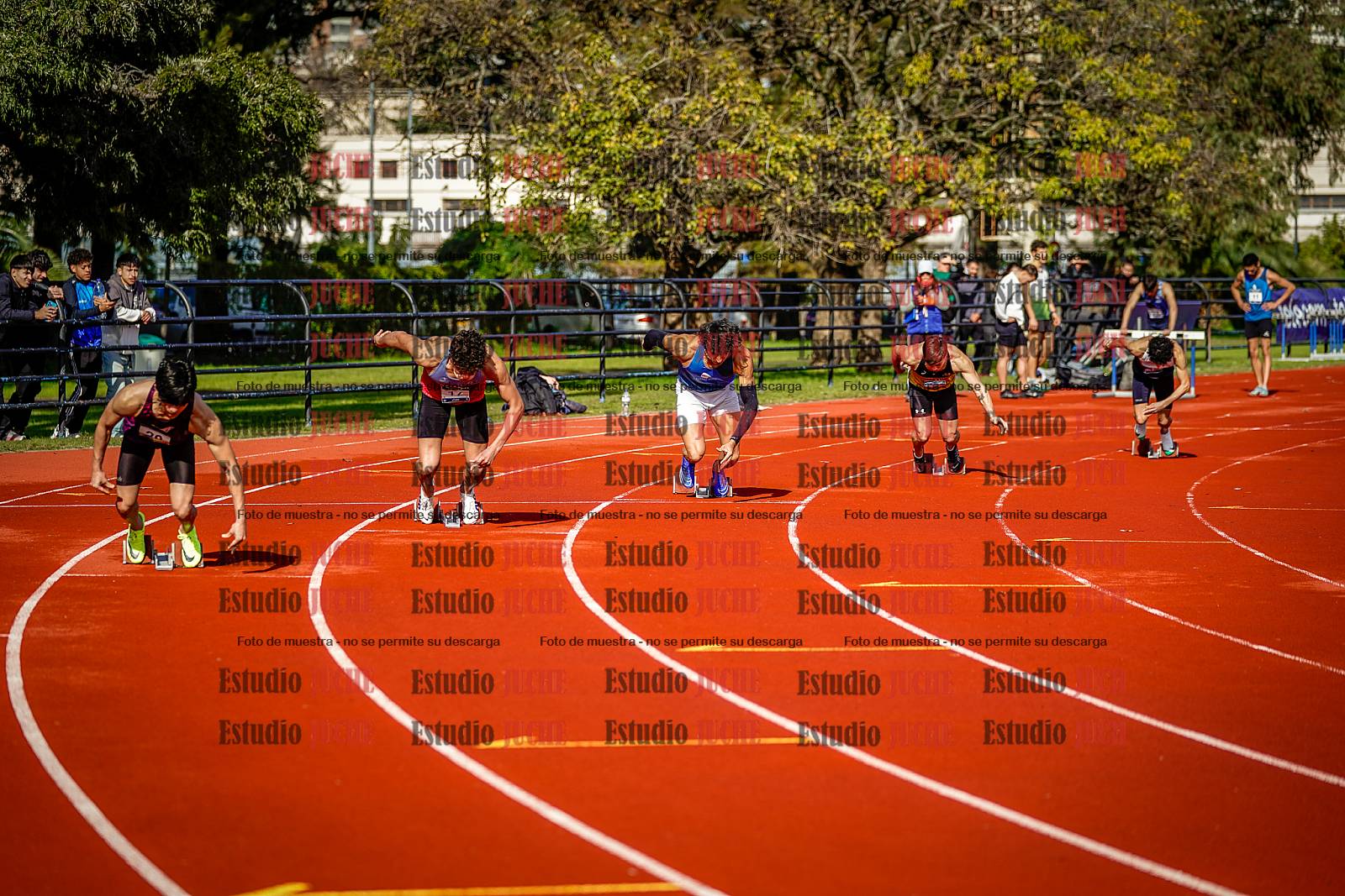 Fotos de los 200 m de varones