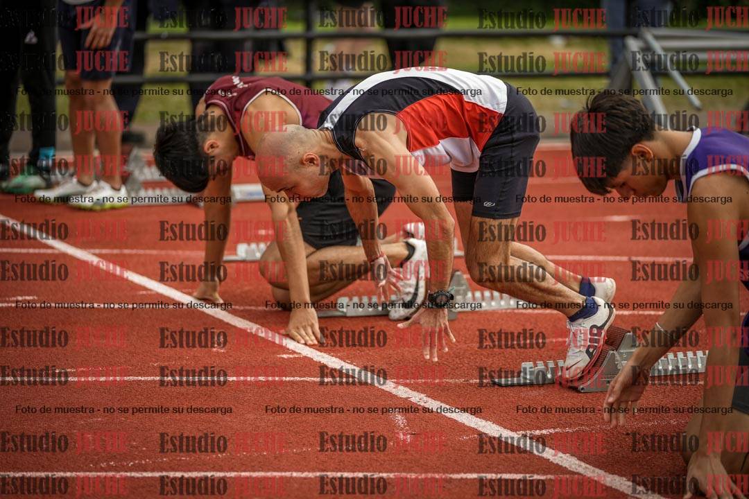 Fotos de los 100 m llanos de varones