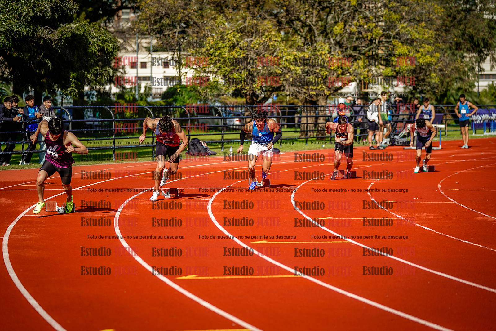 Fotos de los 200 m de varones