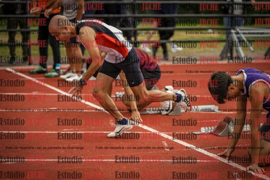 Fotos de los 100 m llanos de varones