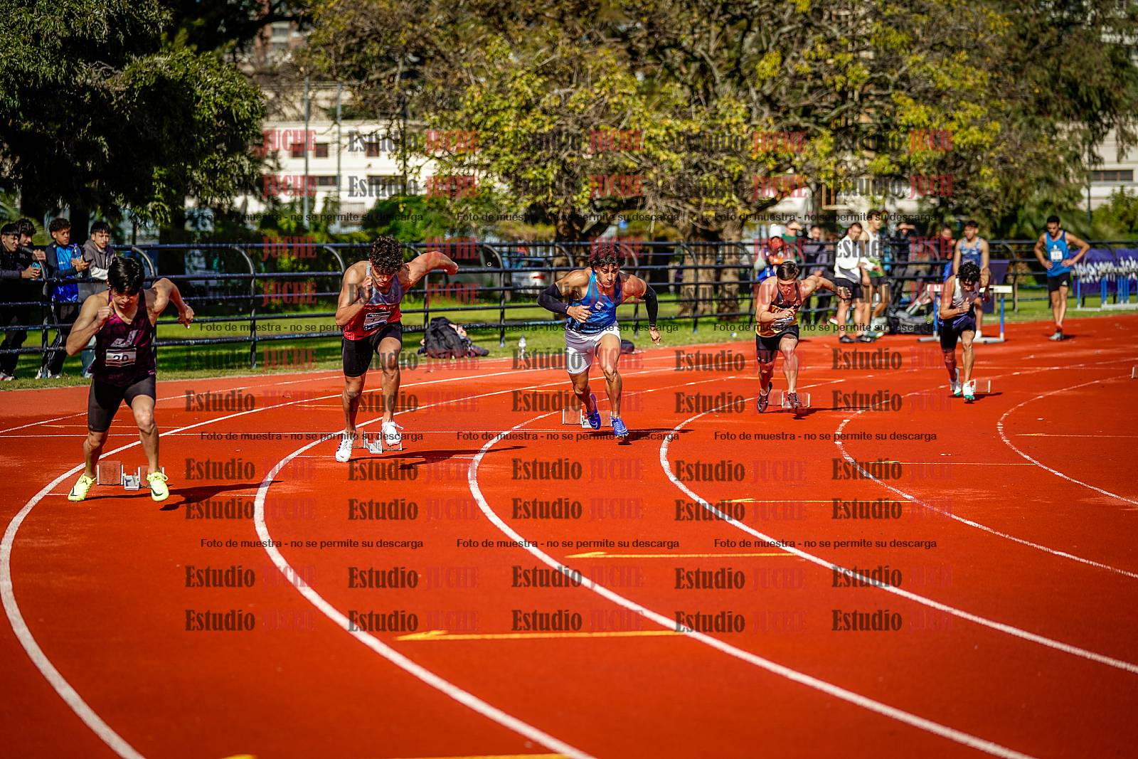 Fotos de los 200 m de varones