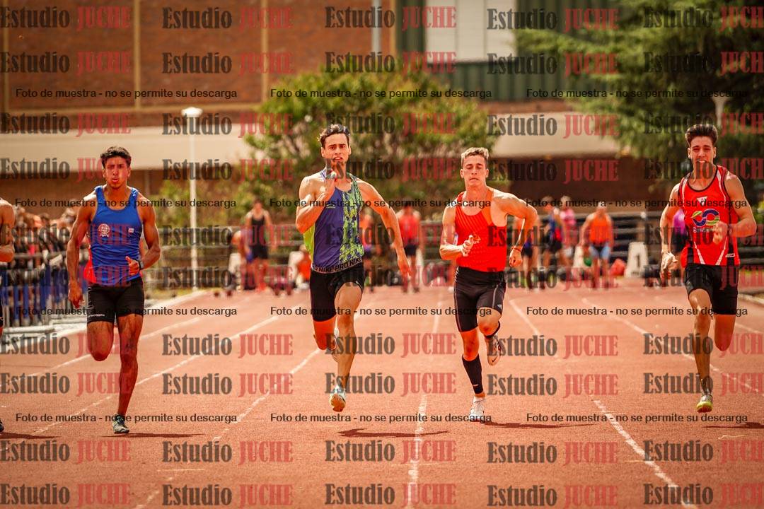 Fotos de los 100 m llanos de varones