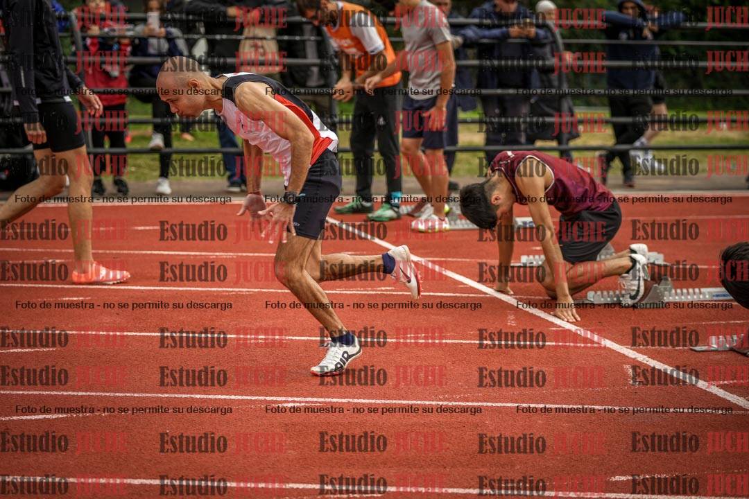 Fotos de los 100 m llanos de varones