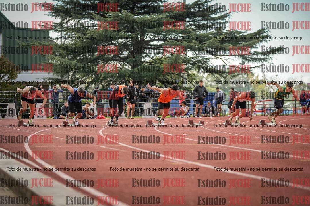Fotos de los 100 m llanos de varones