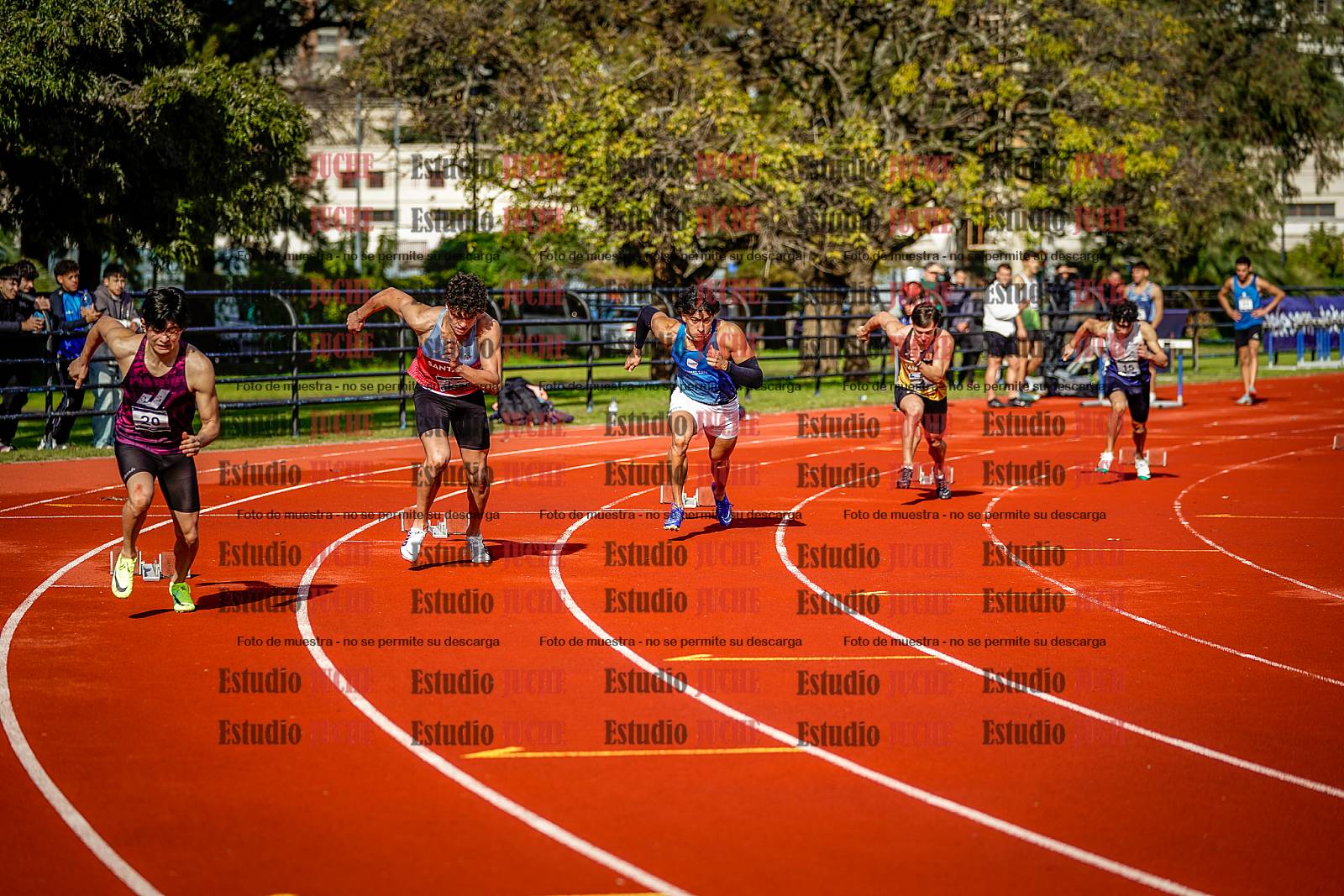 Fotos de los 200 m de varones