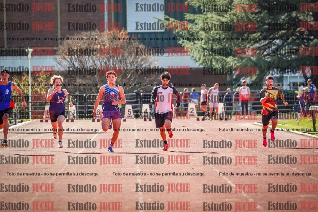 Fotos de los 100 m llanos de varones