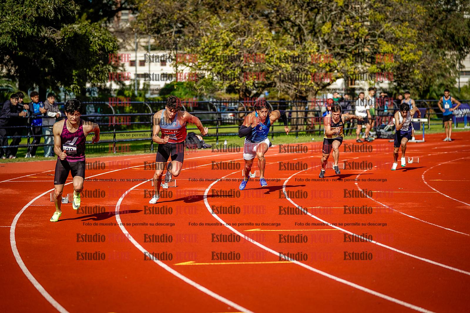 Fotos de los 200 m de varones