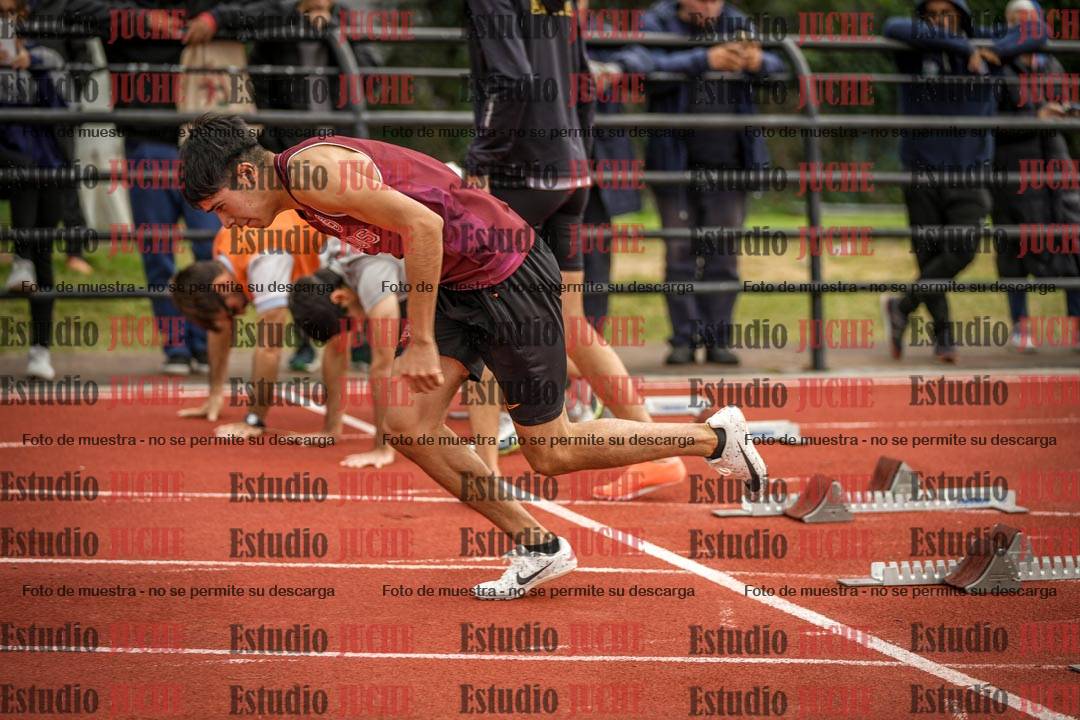 Fotos de los 100 m llanos de varones