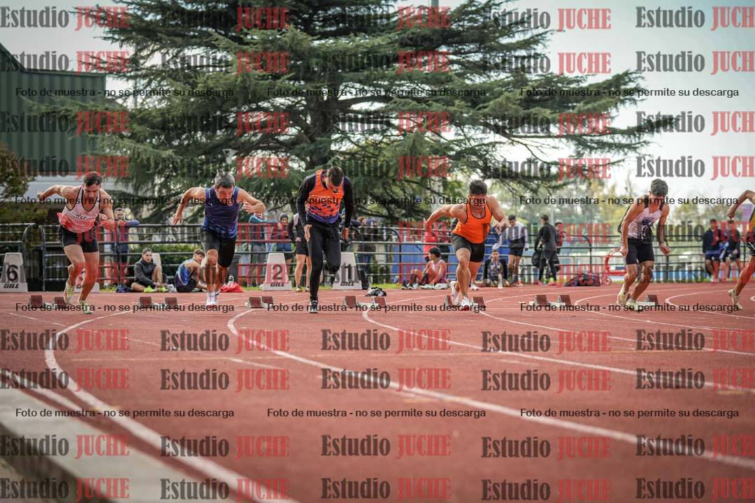 Fotos de los 100 m llanos de varones